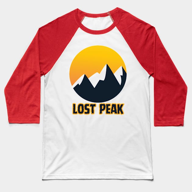 Lost Peak Baseball T-Shirt by Canada Cities